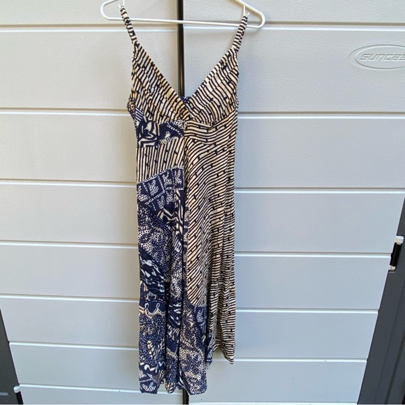 Jams World Dresses & Skirts - Jams World Connie Midi Dress in Tapa Tropical Hawaiian Small Y2K